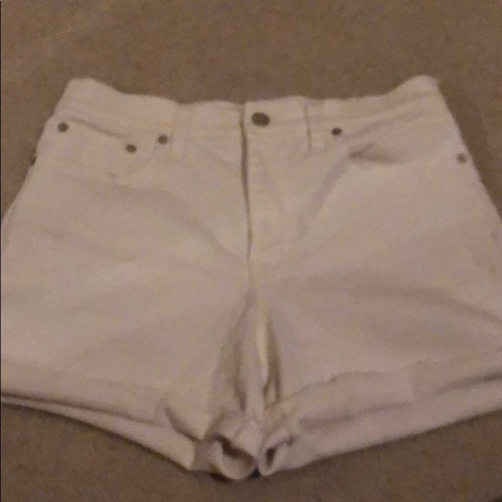 Made well White Jean Shorts